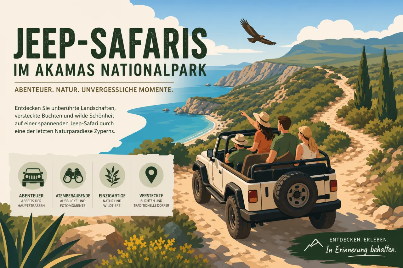 Abenteuerliche Jeep-Safaris im Akamas Nationalpark