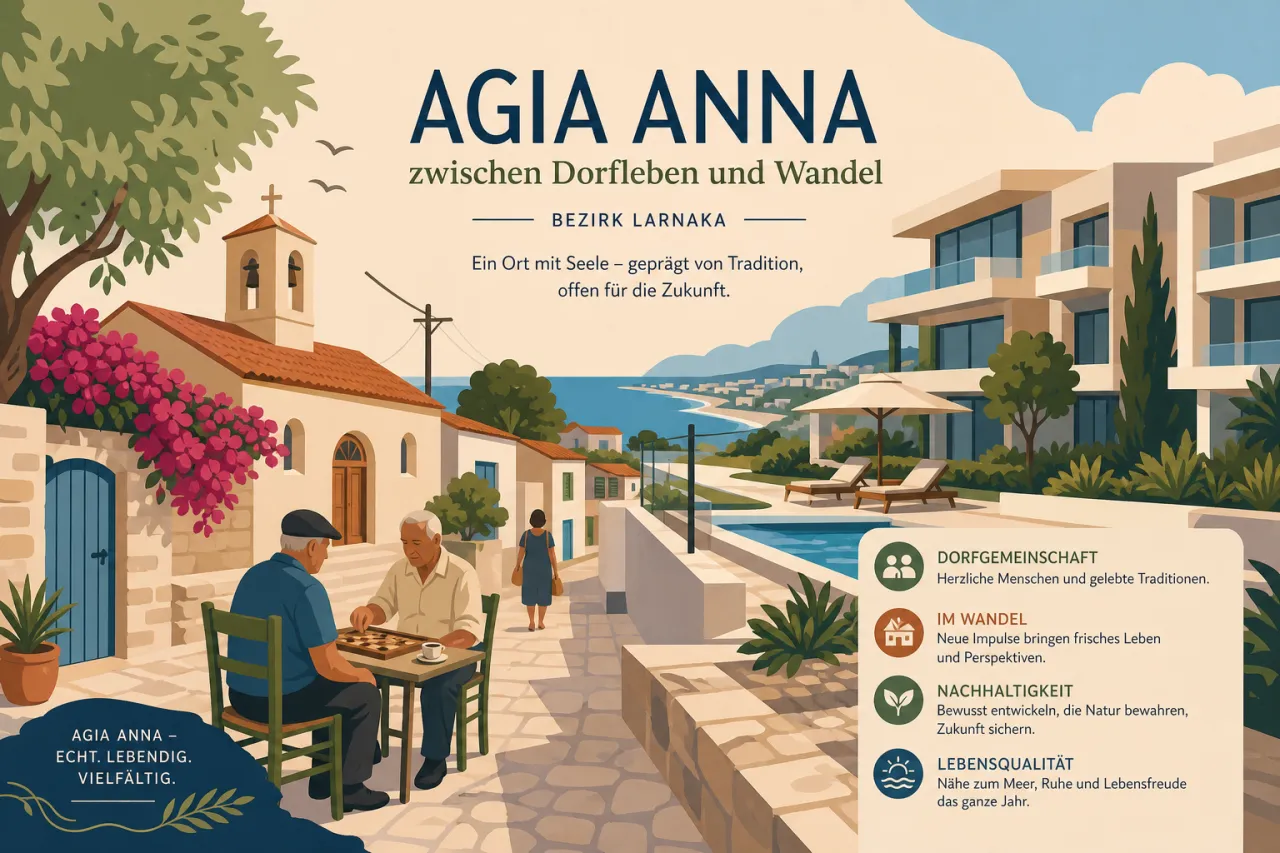 Agia Anna: Tradition und Moderne im Herzen Zyperns
