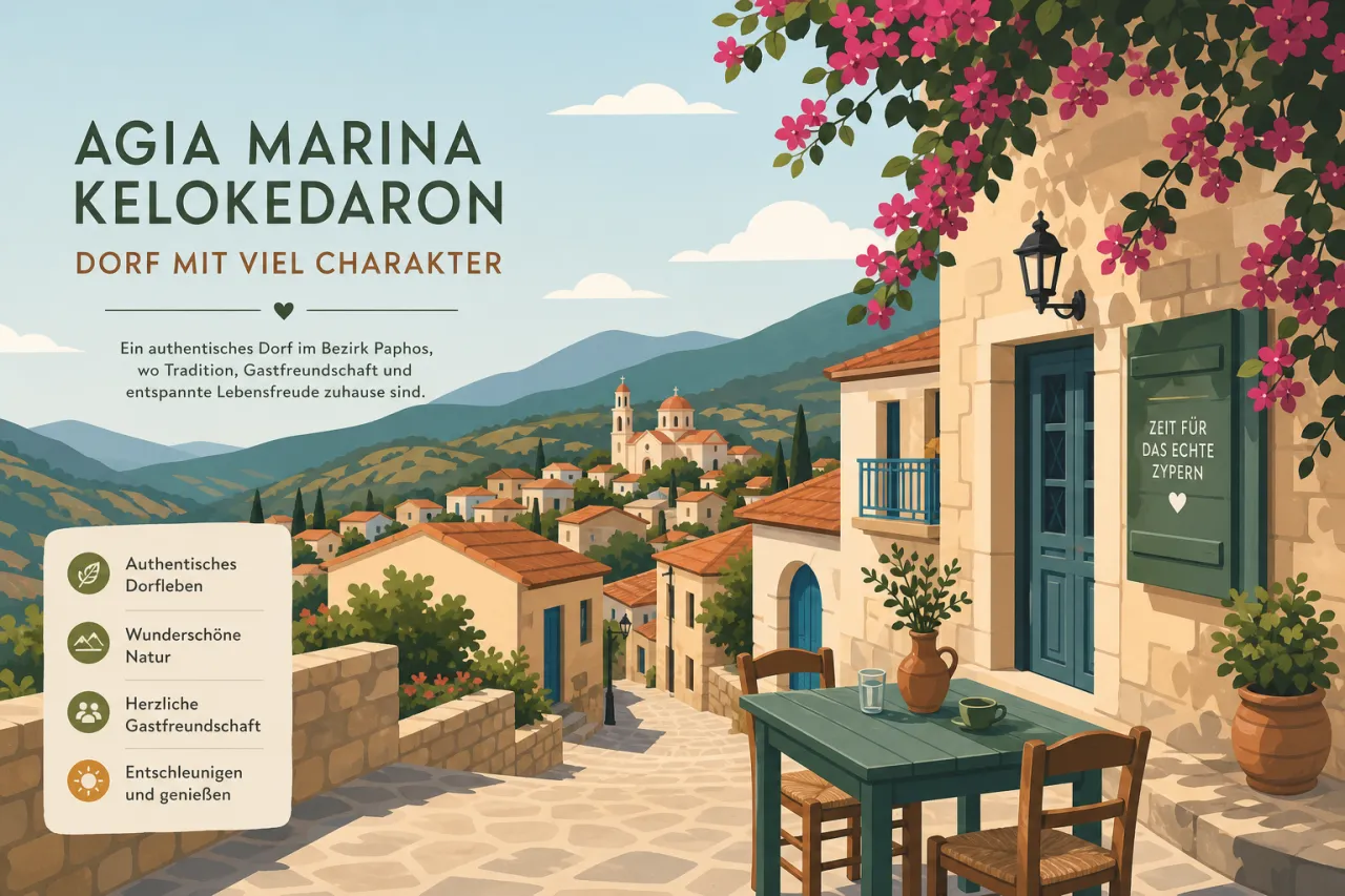 Agia Marina Kelokedaron: Ein malerisches Dorf im Herzen Zyperns