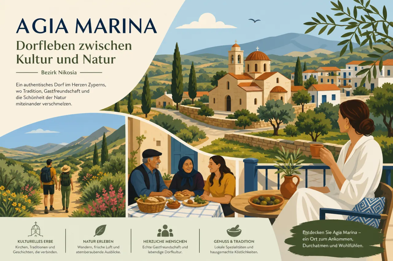 Agia Marina (Skylloura): Traditionelles Dorfleben und kulturelle Vielfalt