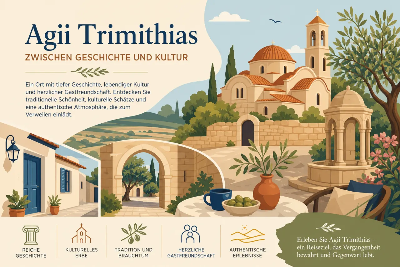 Agii Trimithias: Historische Stätten und moderne Kultur