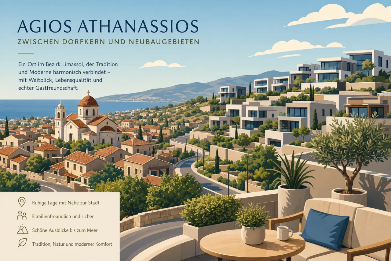 Agios Athanasios: Moderne Entwicklung und historische Wurzeln