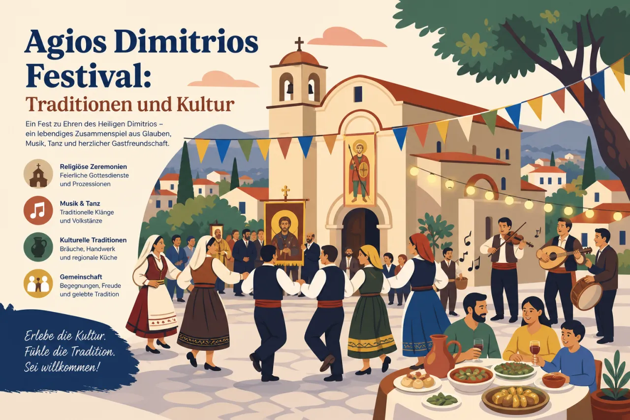 Agios Dimitrios Festival der Tradition und Kultur: Traditionen und kulturelle Höhepunkte