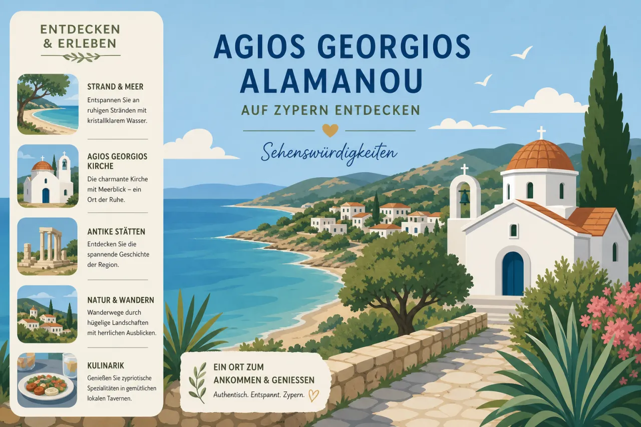 Agios Georgios Alamanou: Historische Stätten und malerische Aussichten