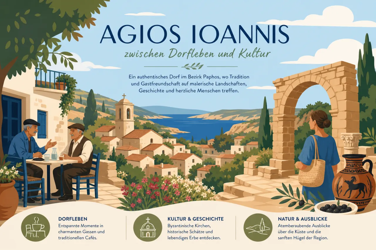 Agios Ioannis: Traditionelles Dorfleben und kulturelle Vielfalt