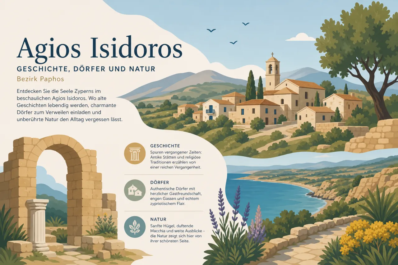 Agios Isidoros: Ein ruhiger Rückzugsort mit reicher Geschichte