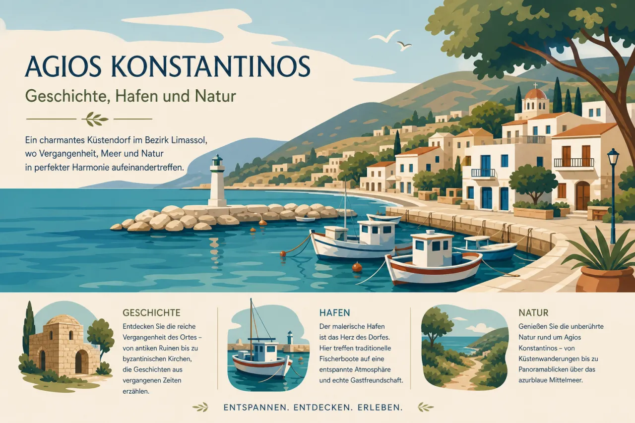 Agios Konstantinos: Ein ruhiger Rückzugsort mit reicher Geschichte
