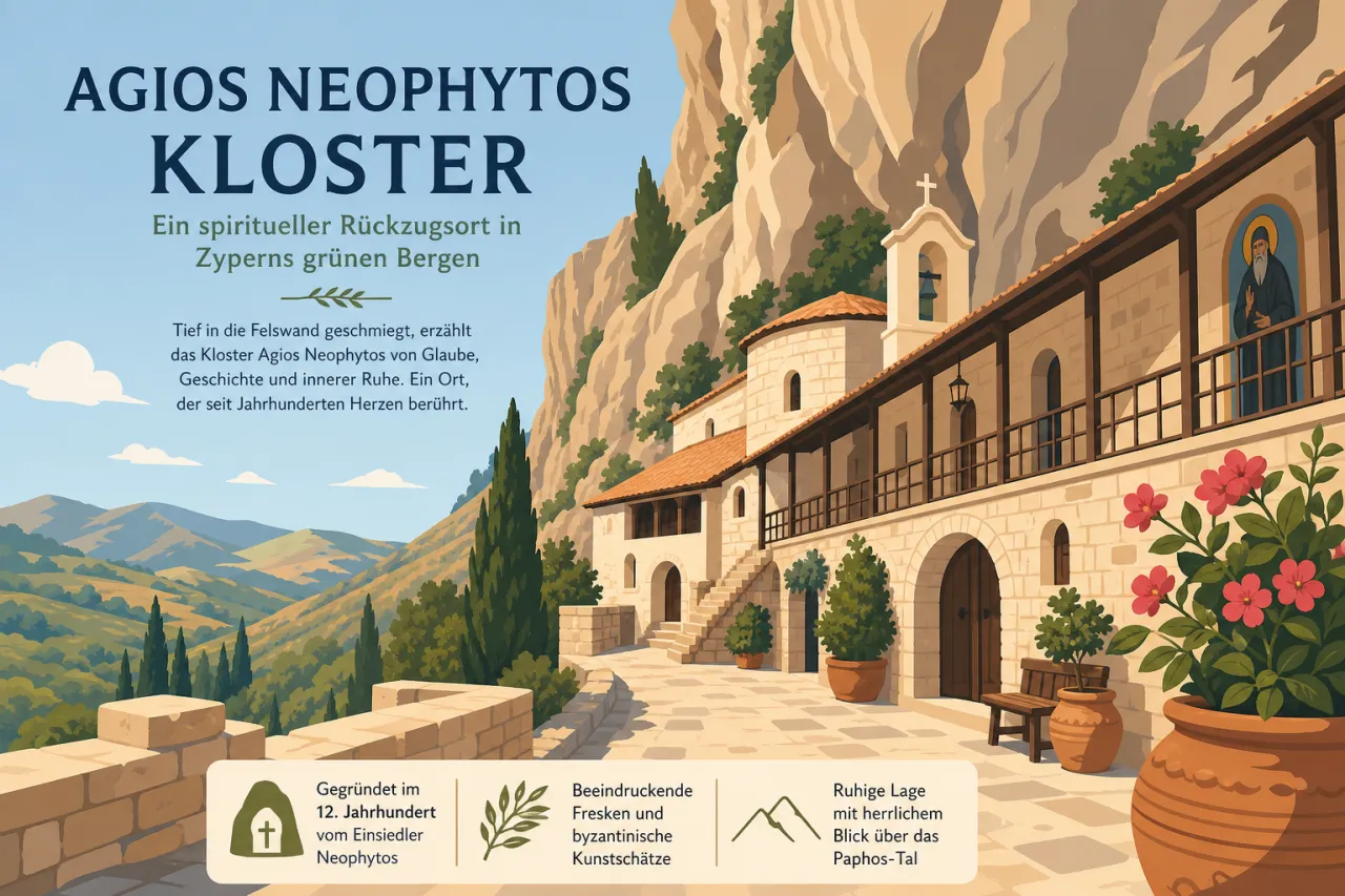 Agios Neophytos Monastery: Historisches Kloster und kulturelle Schätze