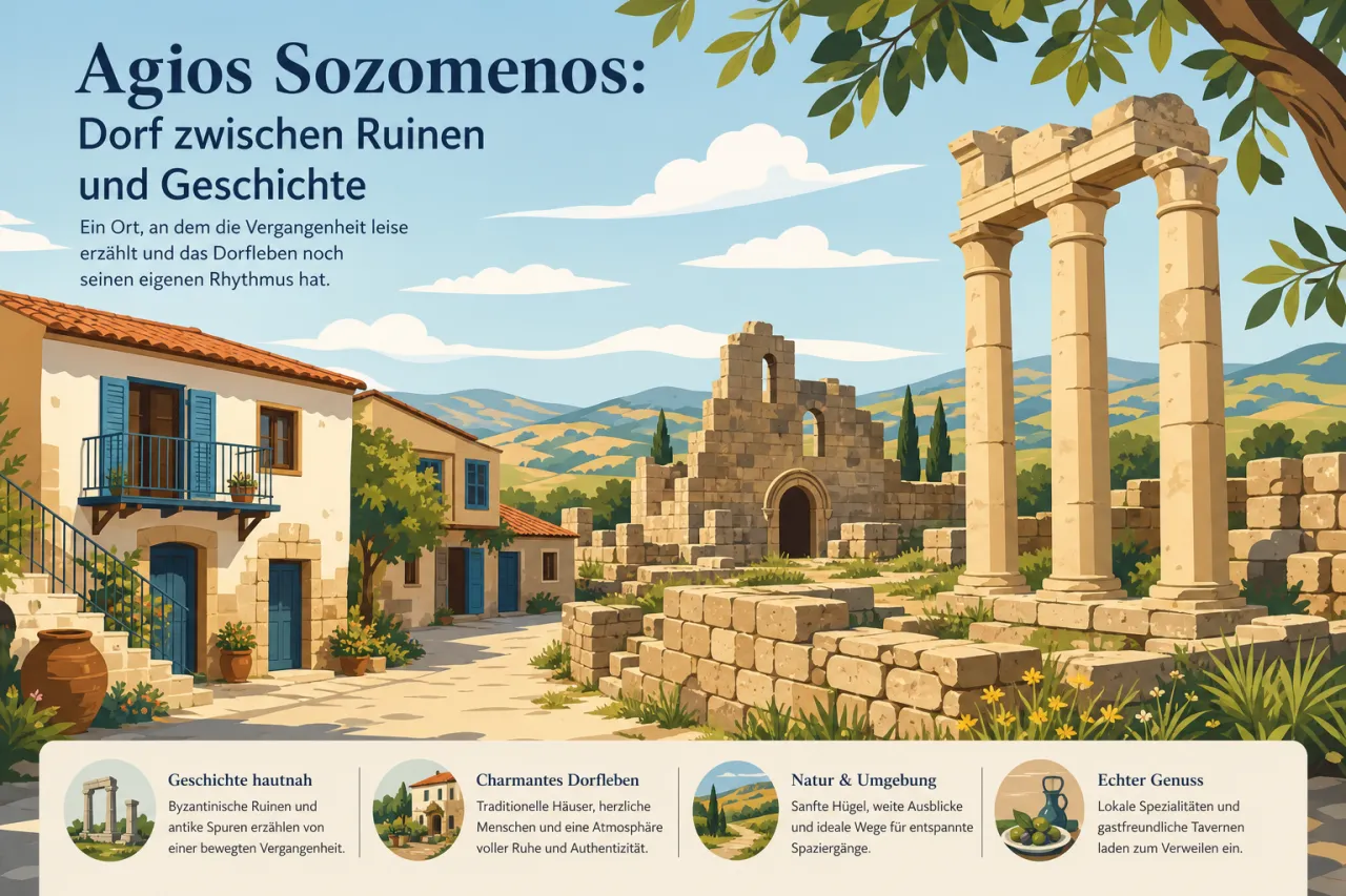 Agios Sozomenos: Ein charmantes Dorf mit reicher Geschichte