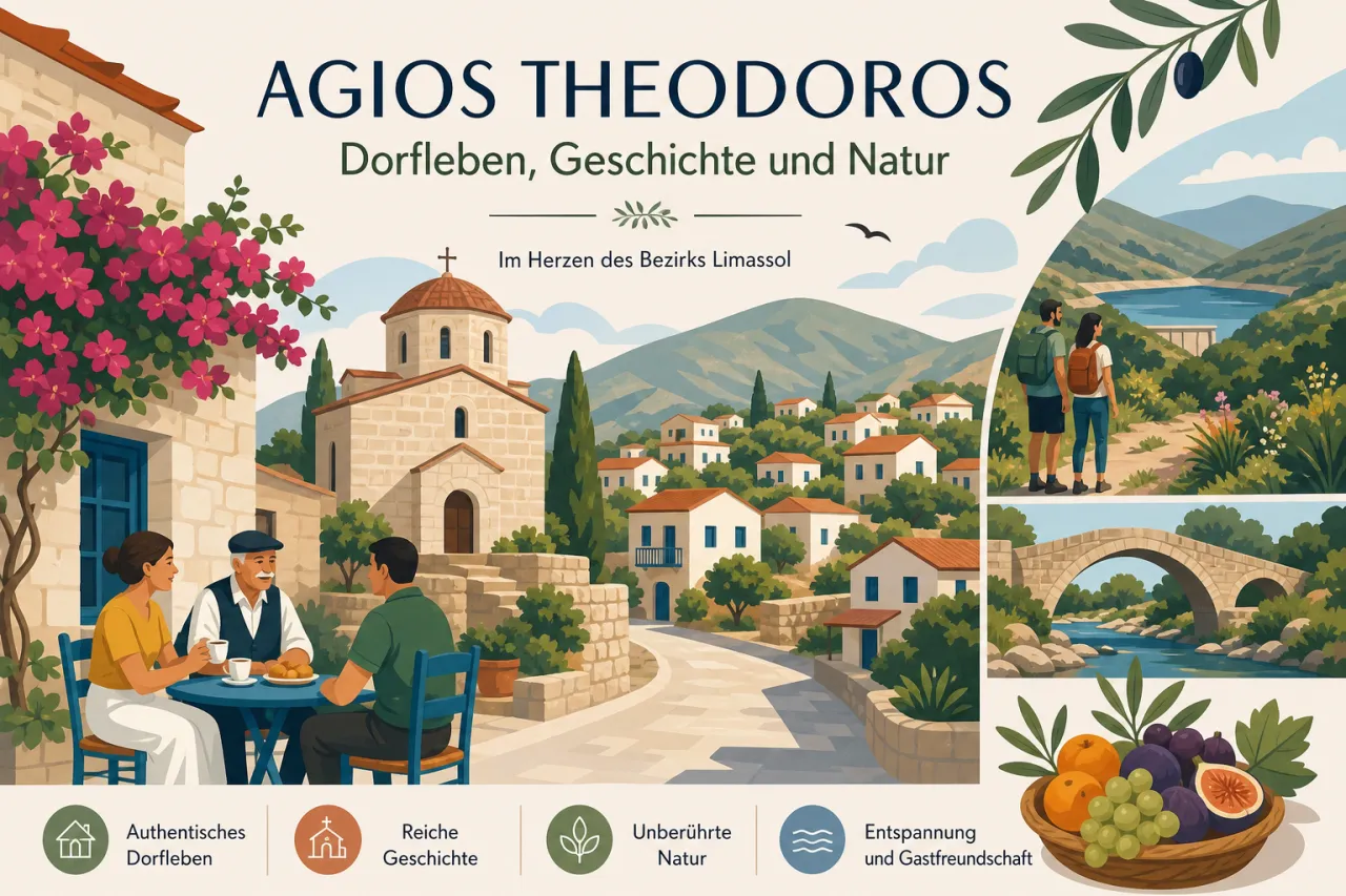 Agios Theodoros: Friedliches Dorfleben und kulturelle Highlights