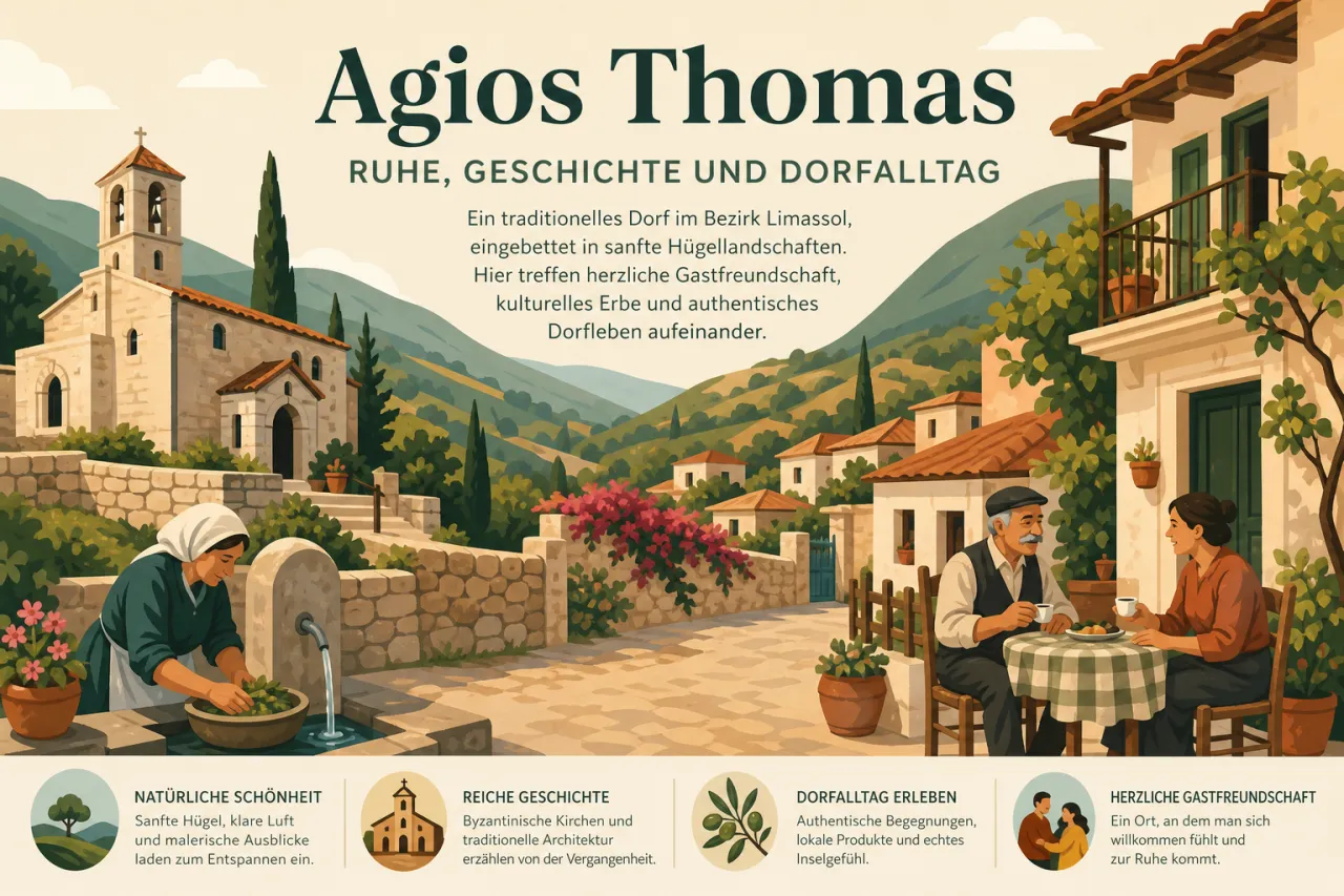 Agios Thomas: Ein ruhiges Dorf mit reicher Geschichte
