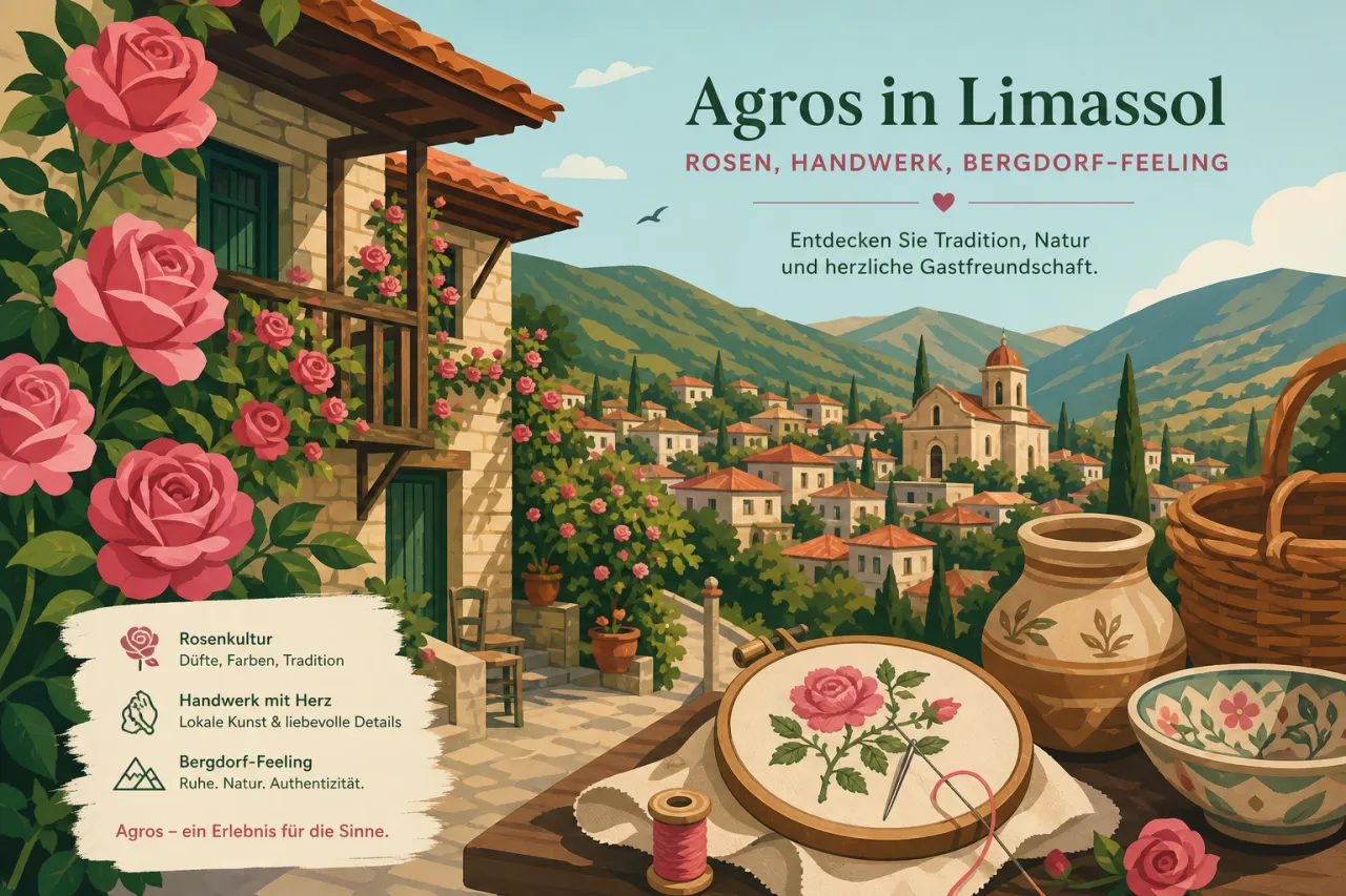 Agros: Berühmt für Rosen und traditionelles Kunsthandwerk