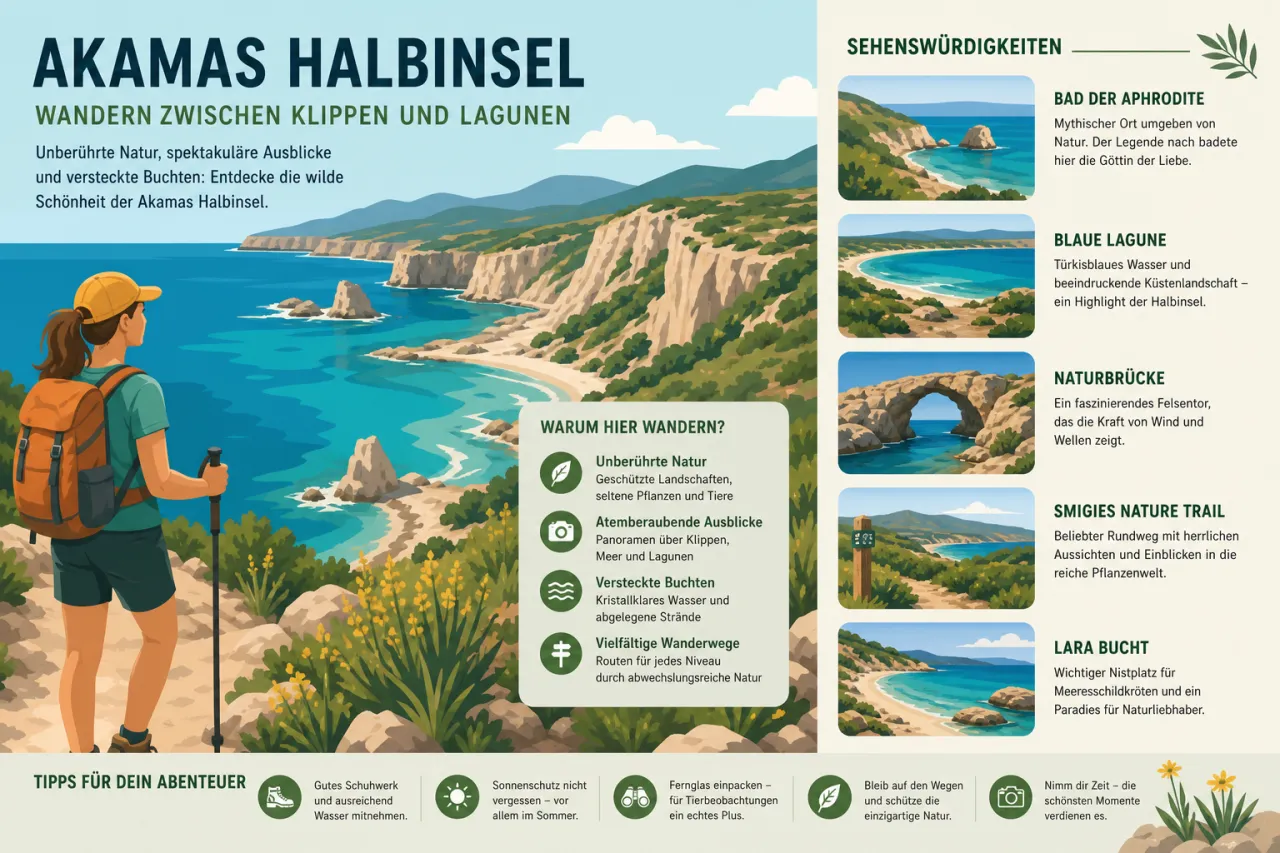 Akamas Halbinsel: Naturerlebnisse und Wanderungen auf der Halbinsel