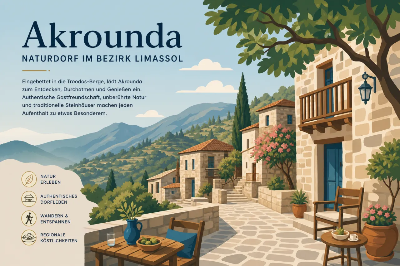Akrounda: Ein ruhiges Dorf mit beeindruckender Natur