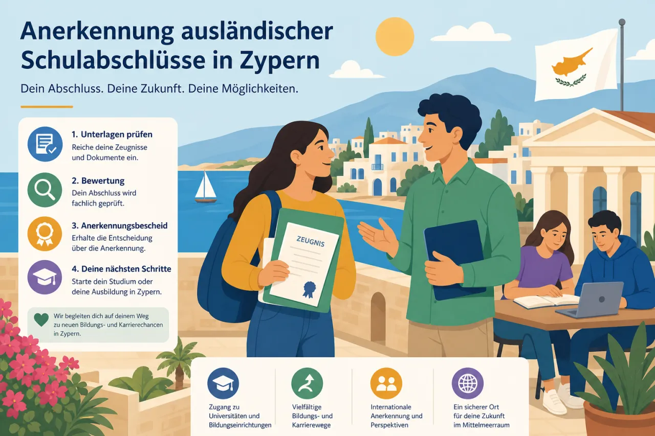 Anerkennung ausländischer Schulabschlüsse in Zypern