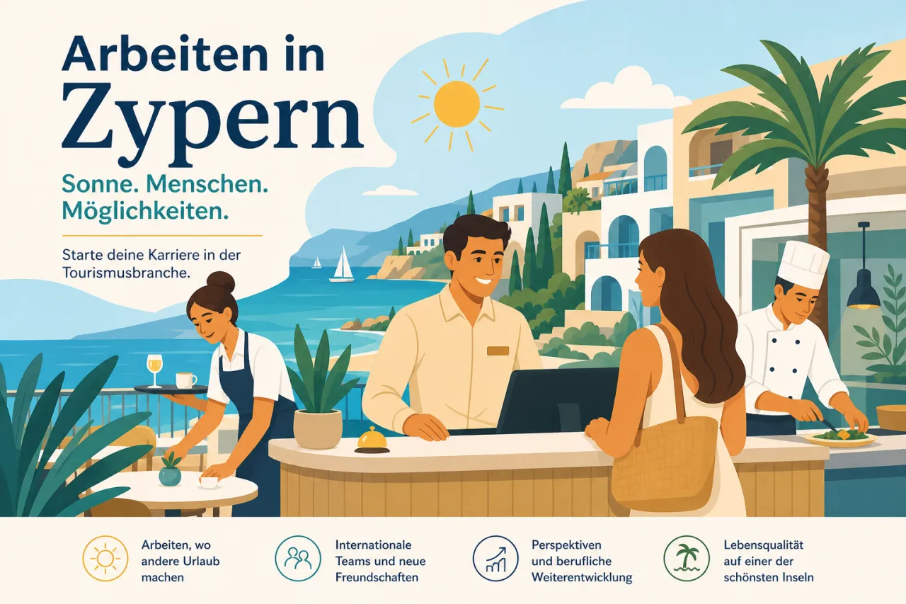 Arbeiten in der Tourismusbranche auf der Mittelmeerinsel