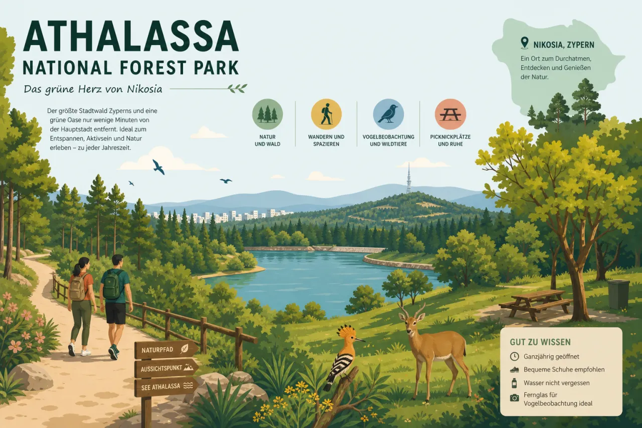 Athalassa National Forest Park: Nationalpark und Naturerlebnisse in Nikosia