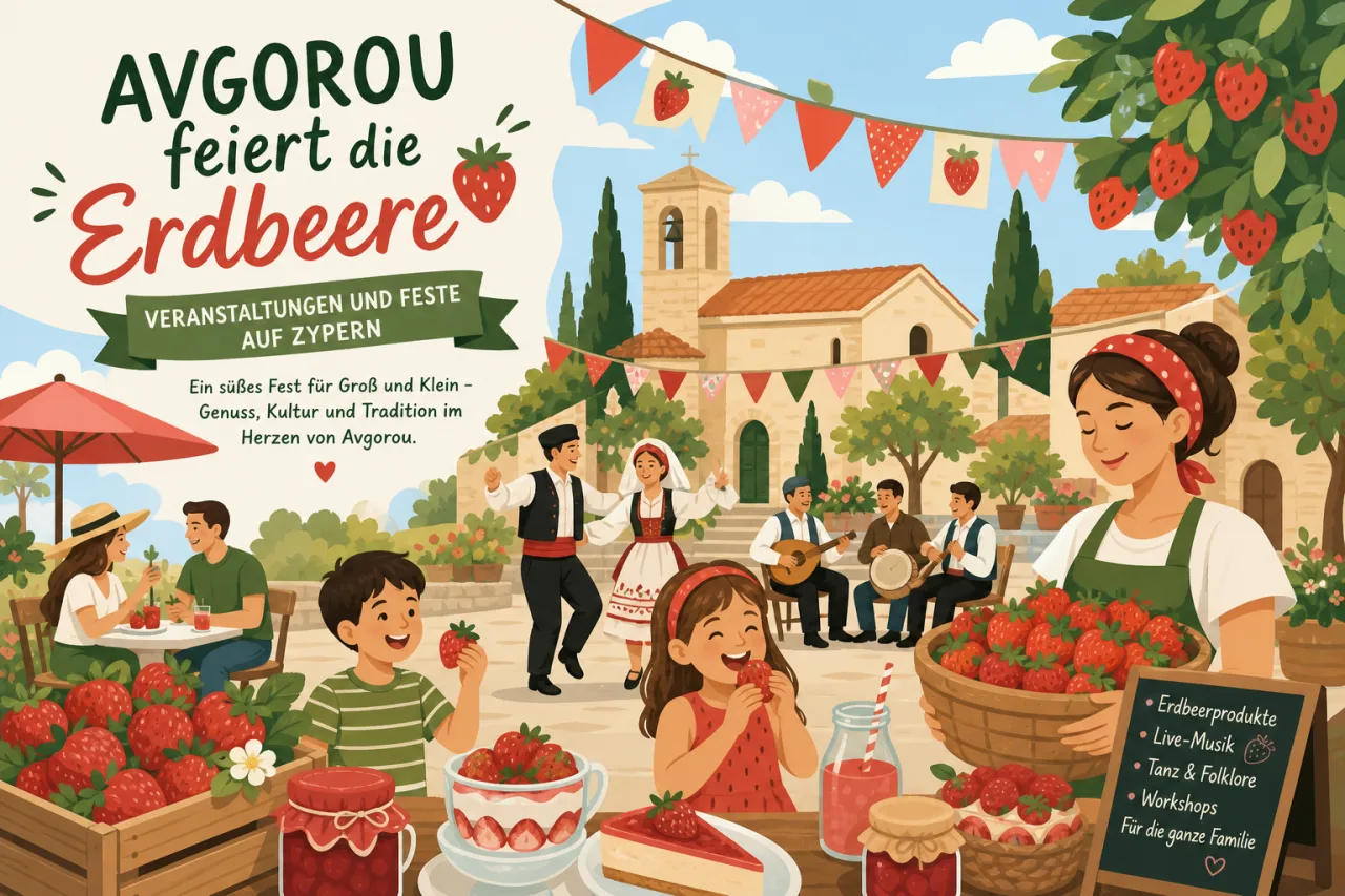 Avgorou Erdbeer Festival: Fruchtiger Genuss und Festlichkeiten rund um die Erdbeere