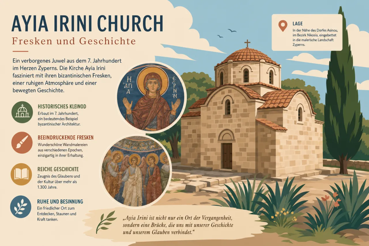 Ayia Irini Church: Mittelalterliche Fresken in der historischen Kirche entdecken