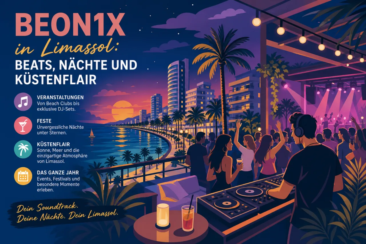 BEON1X Elektronische Musik Festival in Limassol: Elektronische Beats und pulsierende Nächte