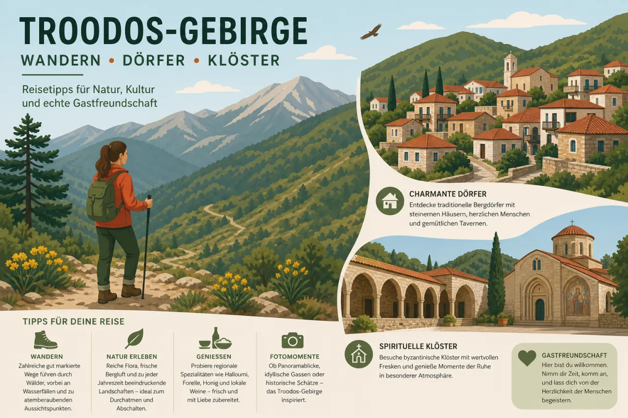 Besuche das Troodos-Gebirge