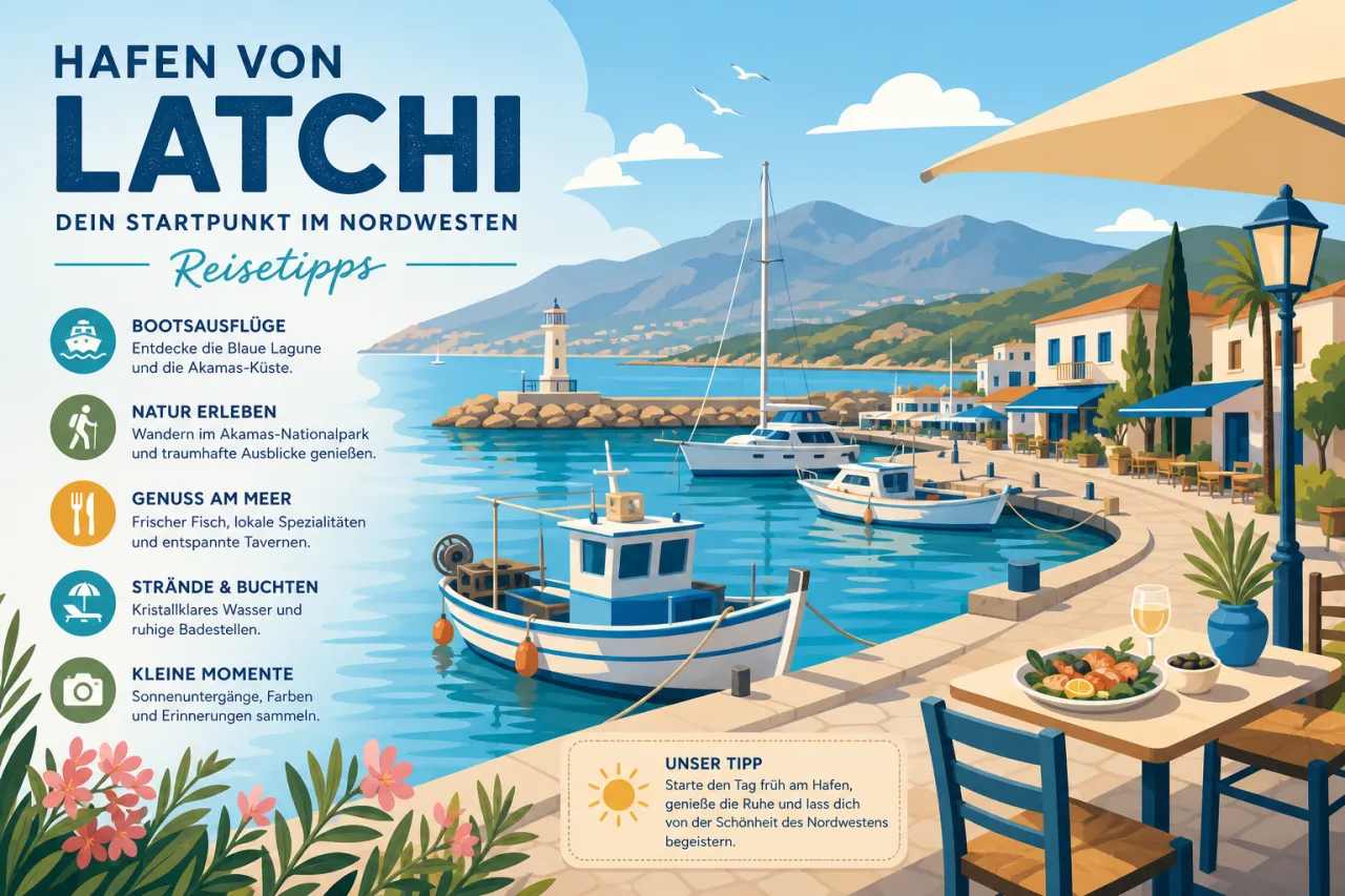 Besuche den Hafen von Latchi