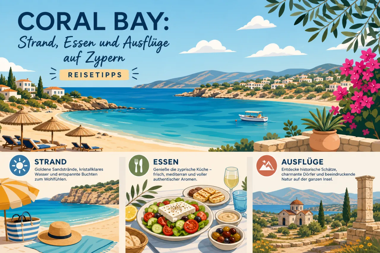 Besuche den Strand von Coral Bay