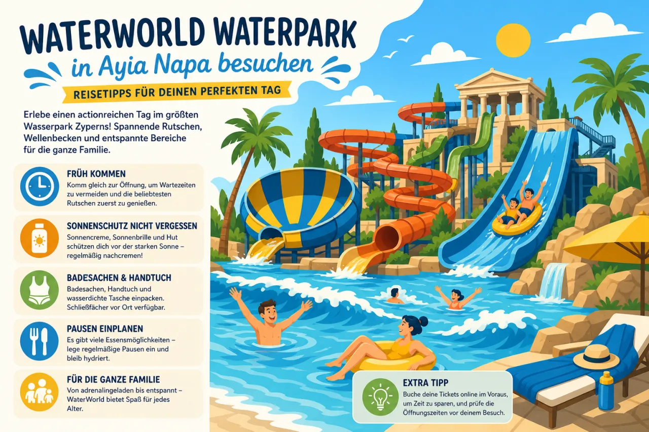Besuche den WaterWorld Waterpark in Ayia Napa