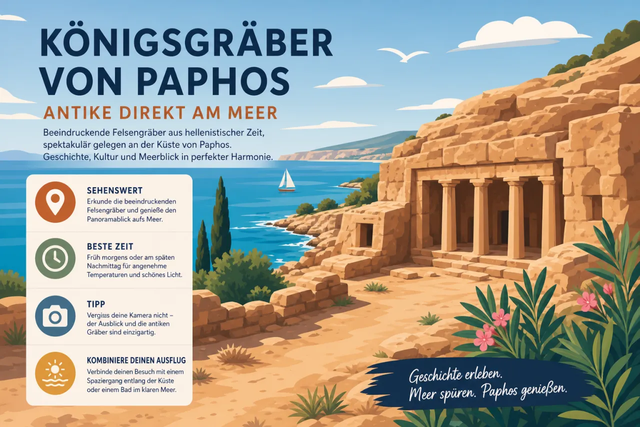 Besuche die Königsgräber von Paphos
