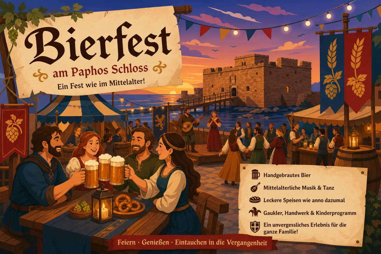 Bierfest am Paphos Mittelalterlichen Schloss: Biergenuss und mittelalterliches Flair
