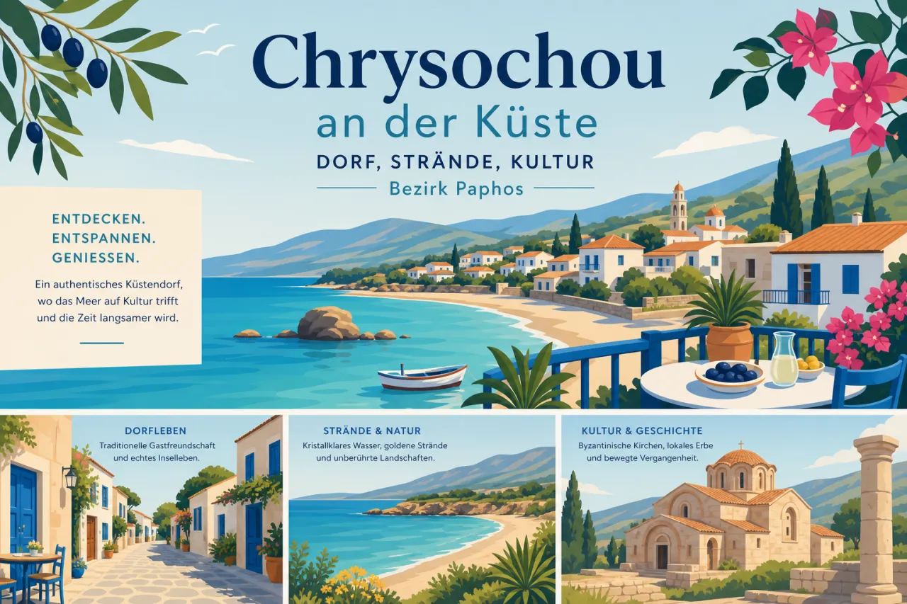 Chrysochou: Ein charmantes Dorf an der Küste