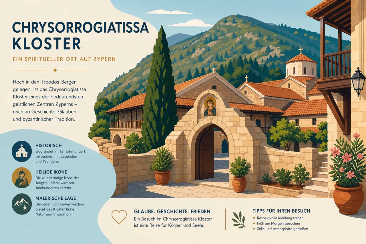 Chrysorrogiatissa Monastery: Historisches Kloster und beeindruckende Kunstwerke