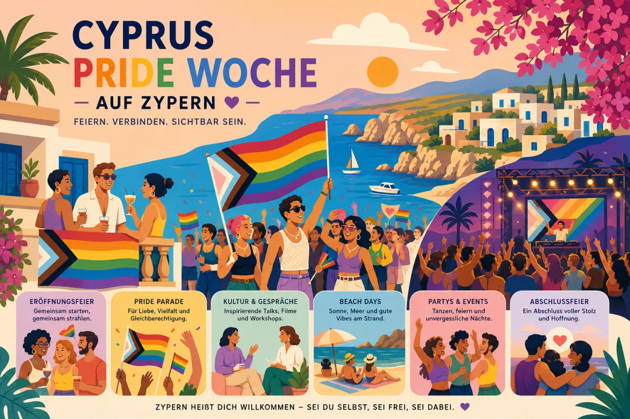 Cyprus Pride Woche: Vielfalt und Akzeptanz feiern