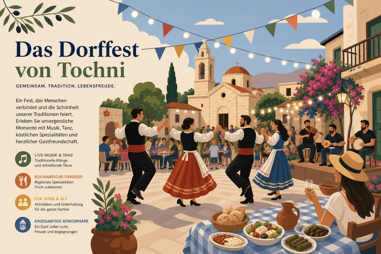 Das Dorffest von Tochni: Traditionelles Fest mit lokalen Köstlichkeiten