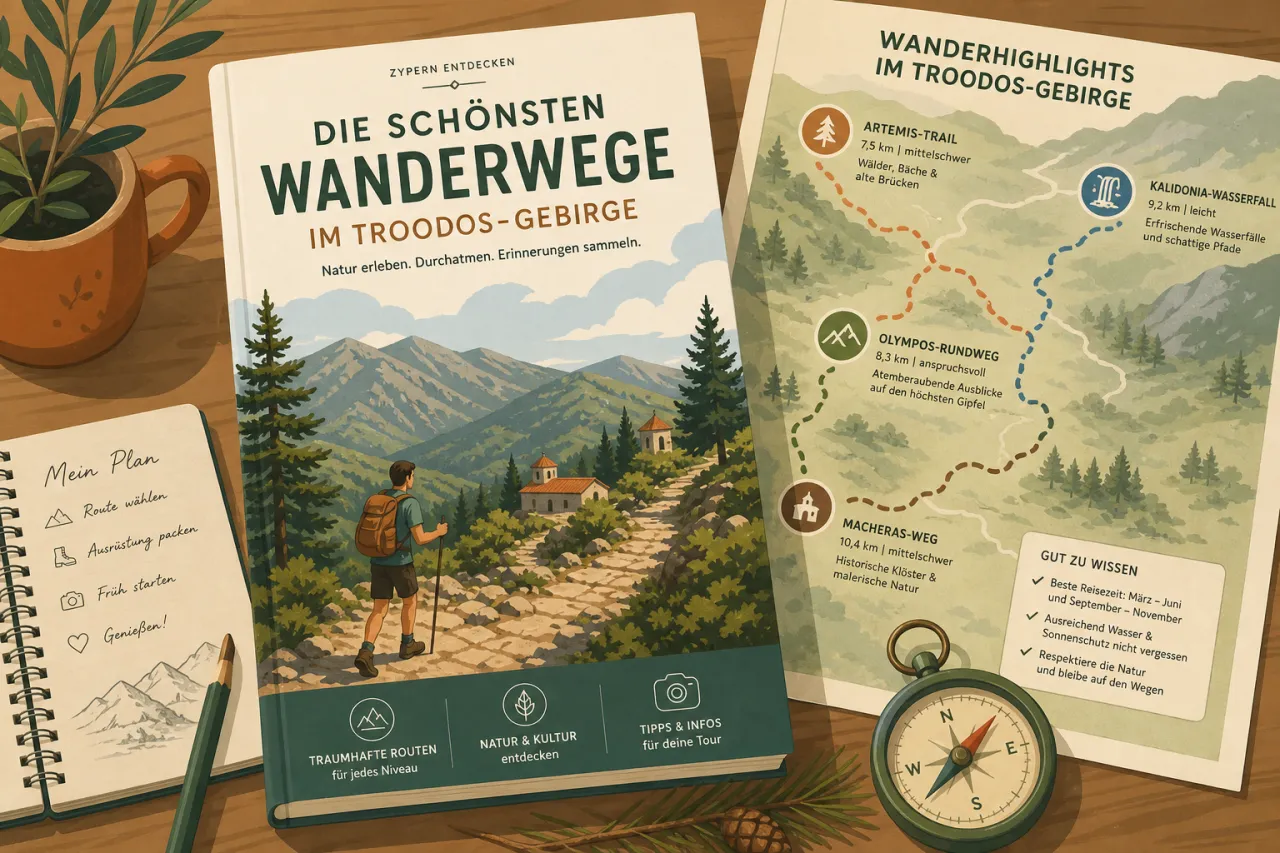 Die schönsten Wanderwege im Troodos-Gebirge