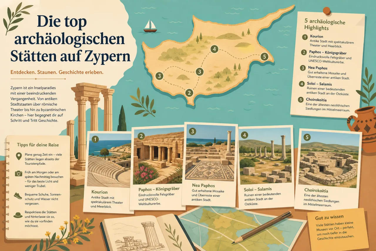 Die top archäologischen Stätten auf Zypern