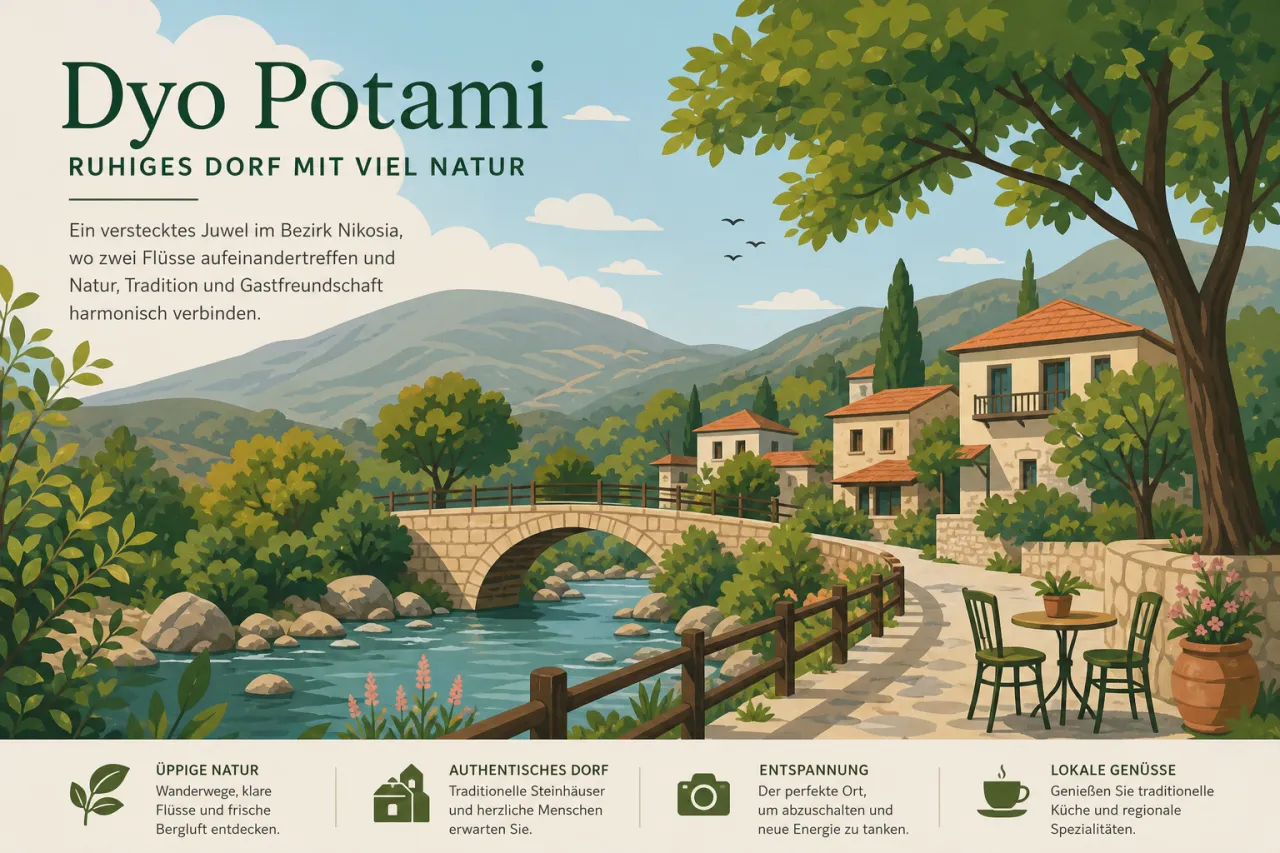 Dyo Potami: Ein ruhiges Dorf mit beeindruckender Natur