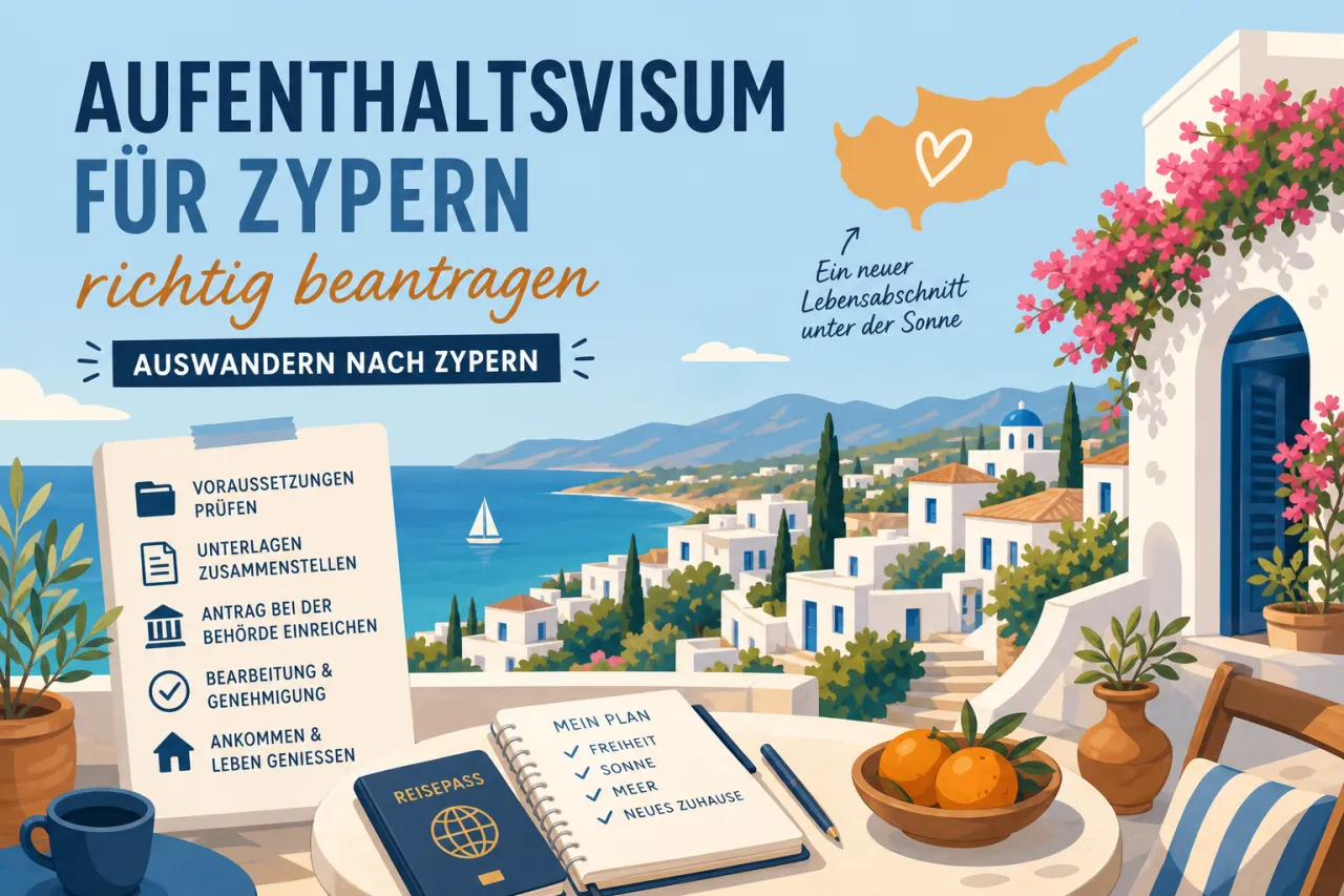 Ein Leitfaden für die Beantragung eines Aufenthaltsvisums auf Zypern