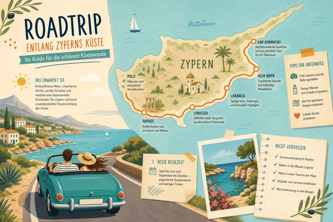 Ein Roadtrip entlang Zyperns Küste