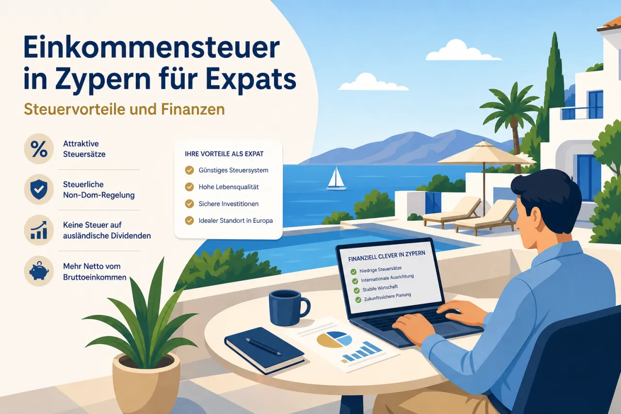 Einkommensteuer in Zypern: Regeln und Sätze für Expats