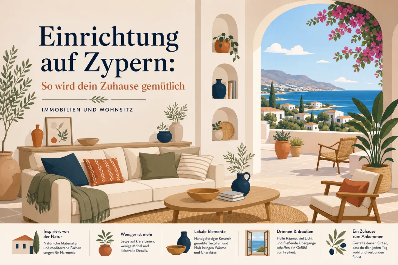 Einrichtung und Dekoration deines neuen Zuhauses auf Zypern