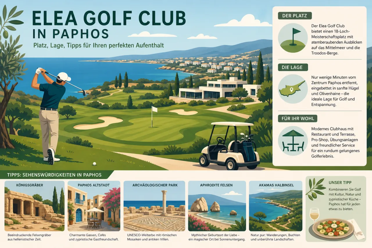 Elea Golf Club: Erstklassiger Golfplatz in Paphos