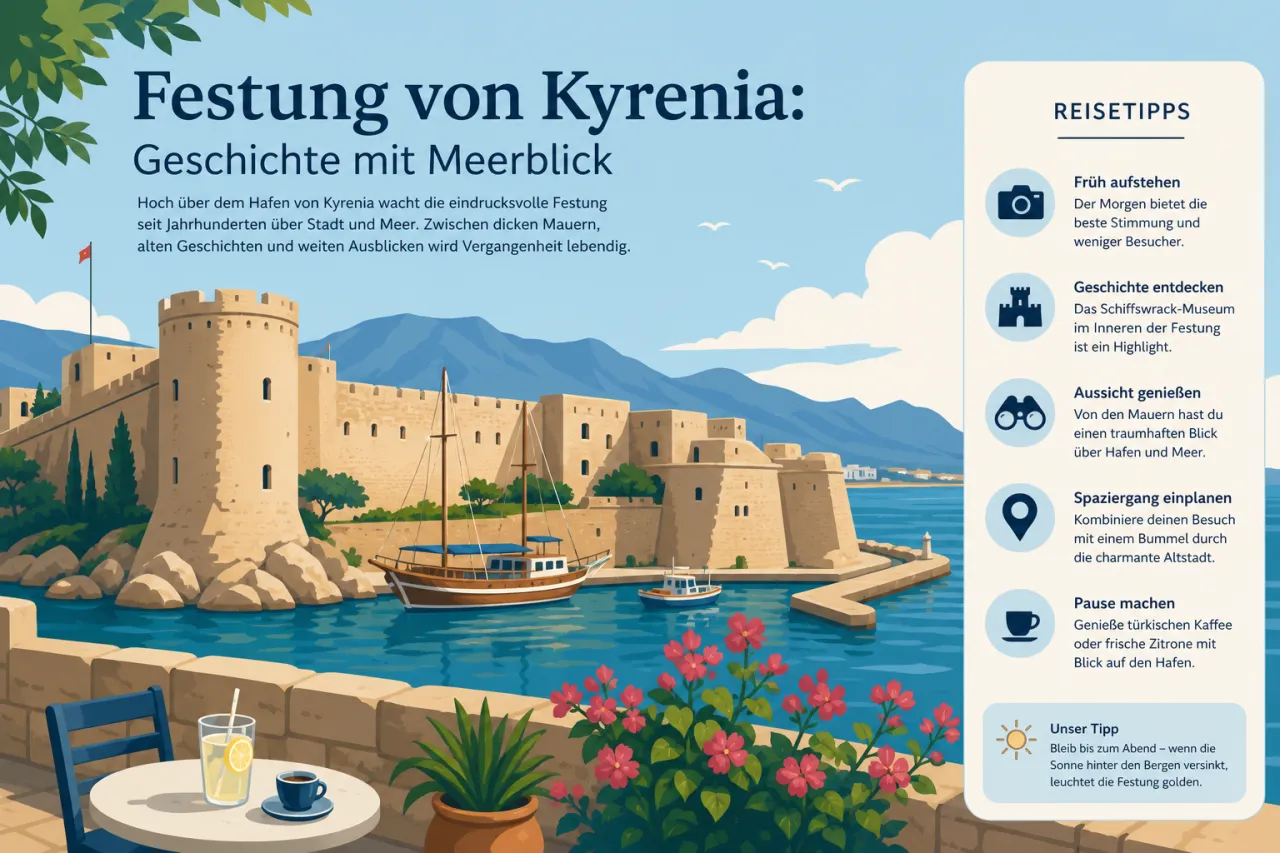 Entdecke die Festung von Kyrenia