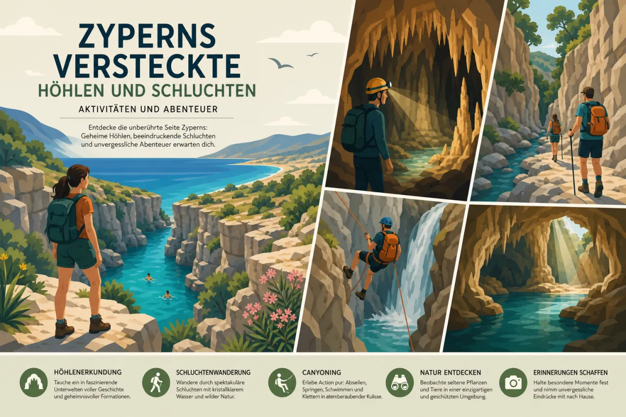 Zyperns versteckte Höhlen und Schluchten