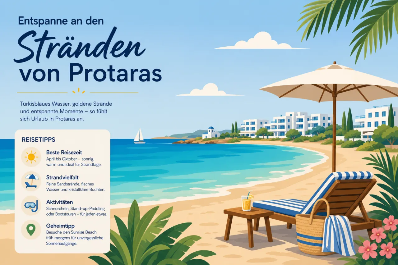 Entspanne an den Stränden von Protaras