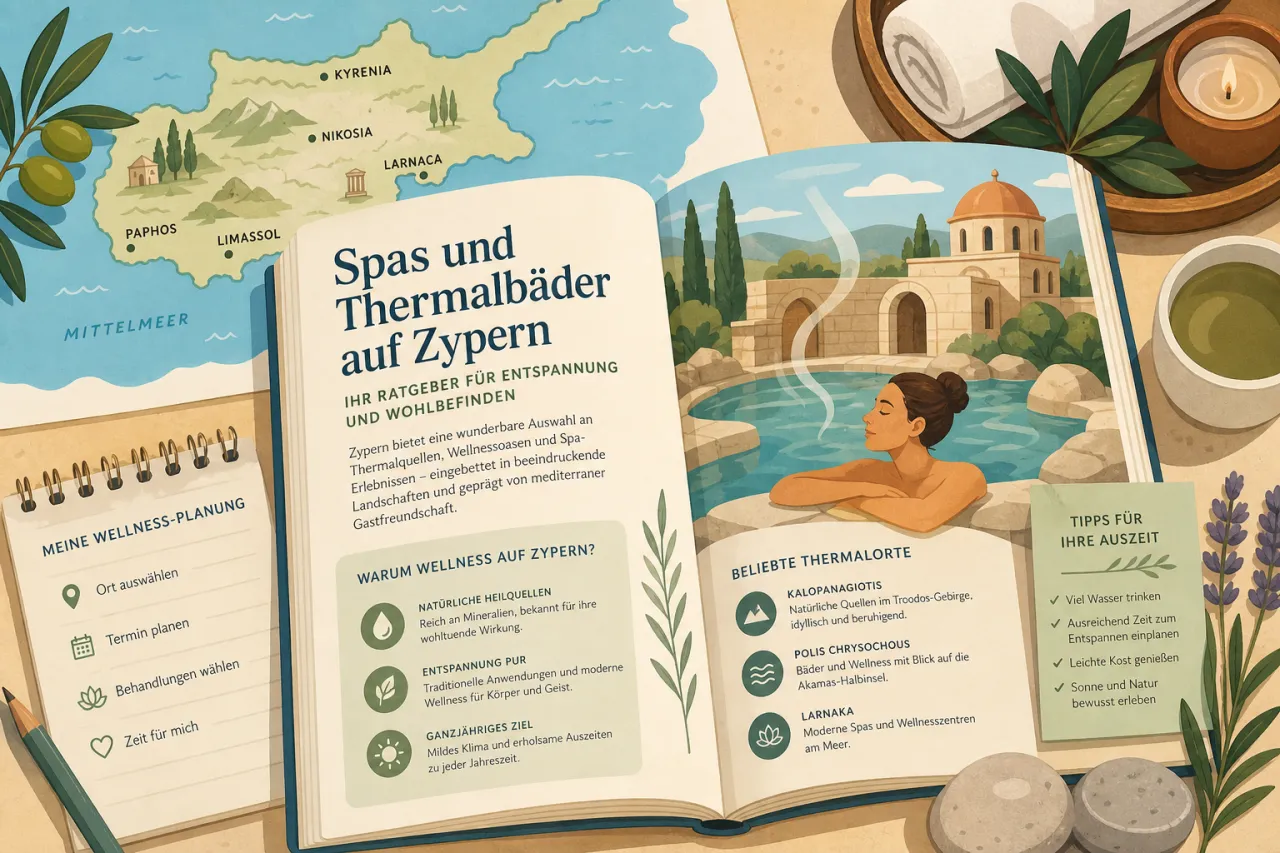 Entspannung und Wellness: Spas und Thermalbäder auf Zypern