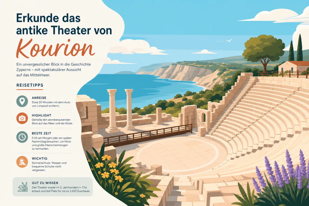 Erkunde das antike Theater von Kourion