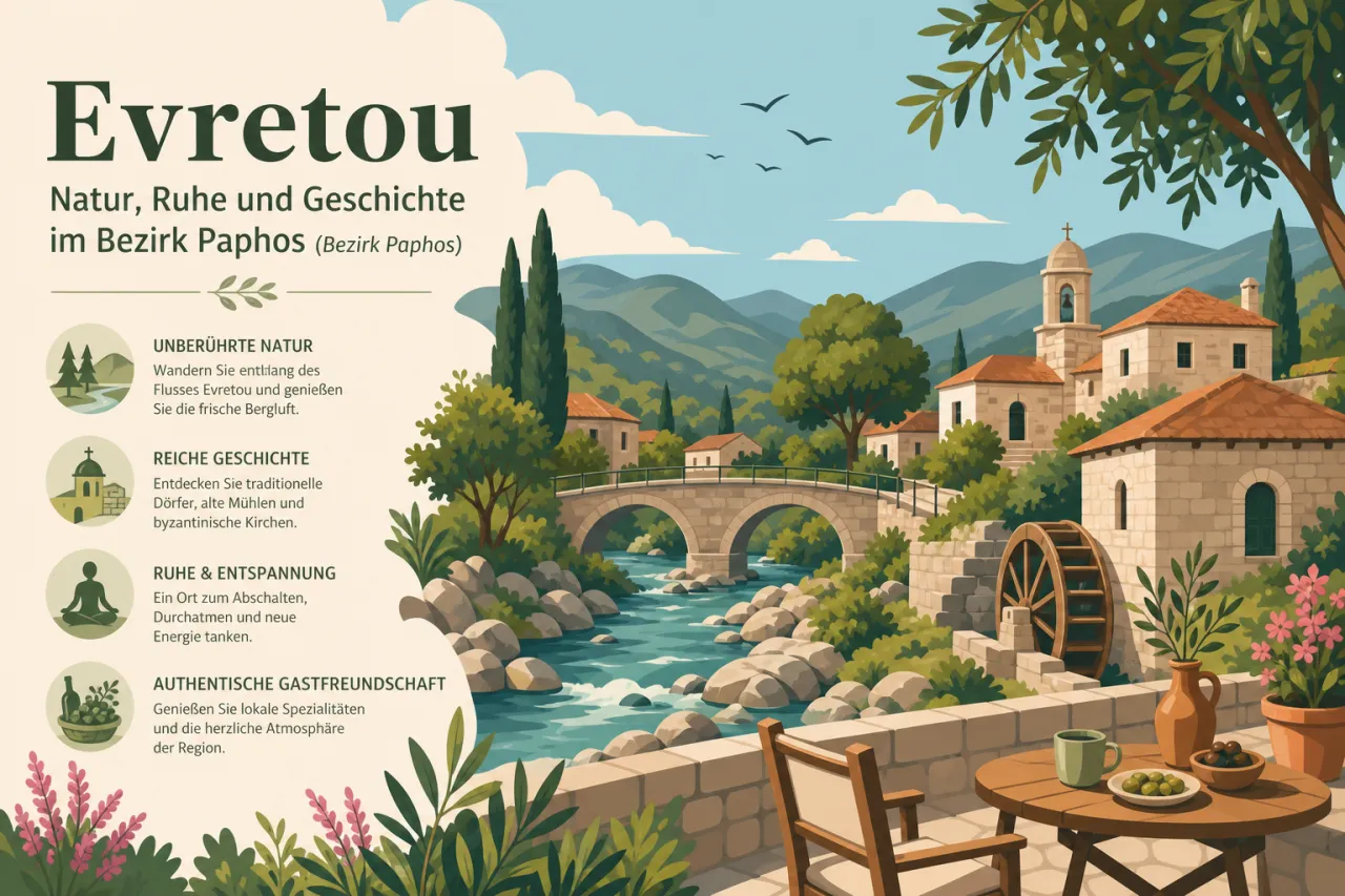 Evretou: Ein ruhiger Rückzugsort mit beeindruckender Natur