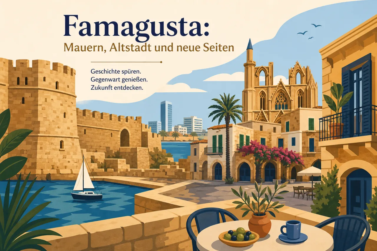 Famagusta: Historische Mauern und moderne Stadtatmosphäre