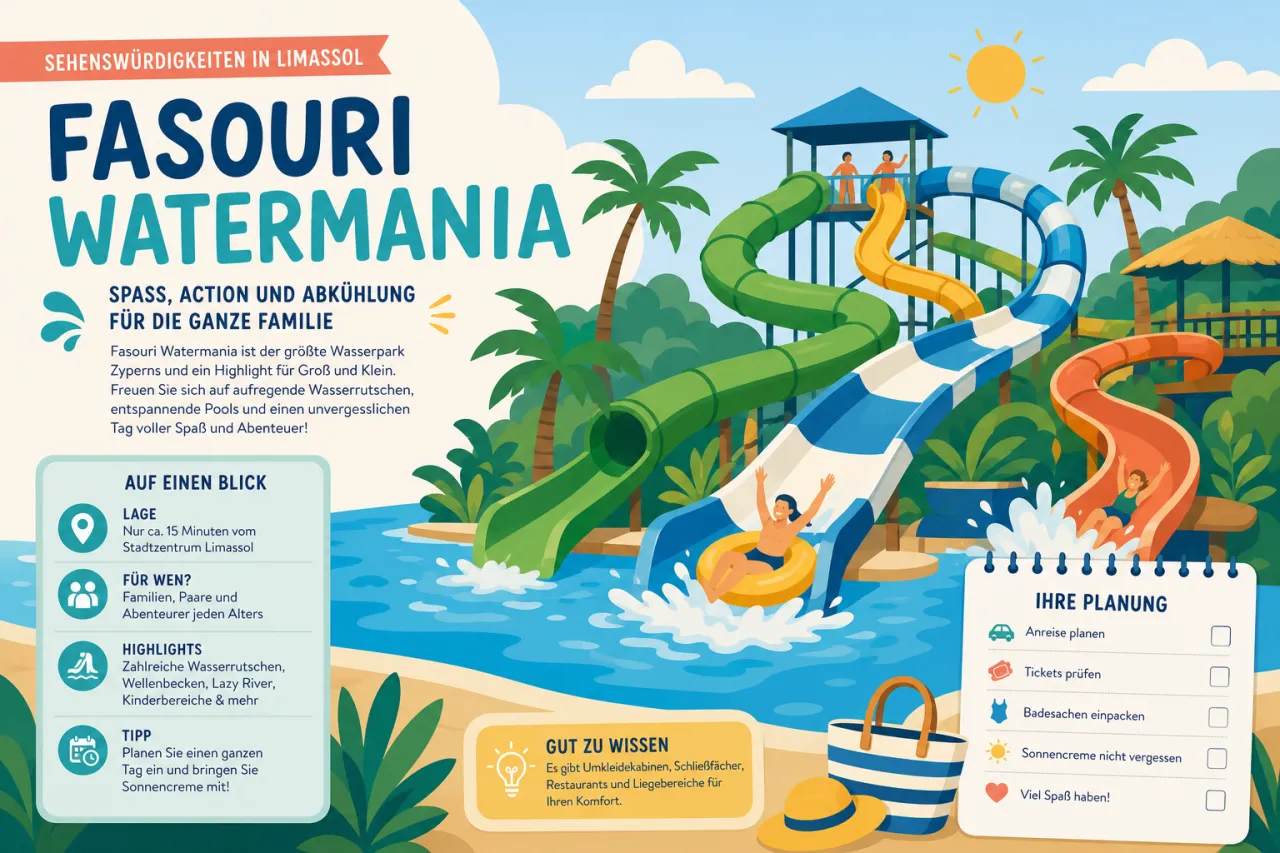 Fasouri Watermania: Wasserpark und Familienspaß